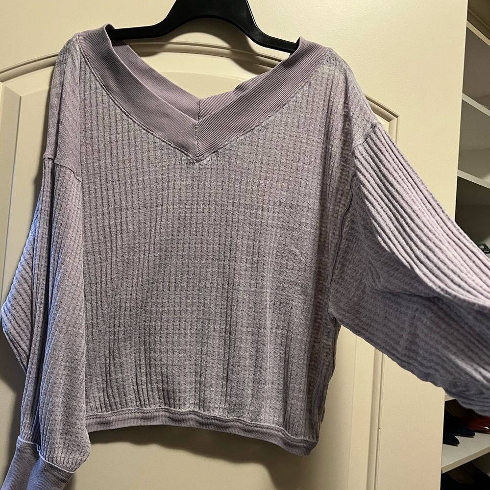 We The Free by Free People thermal sweater, tee size S